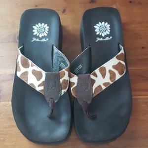 Yellow Box Flip Flops